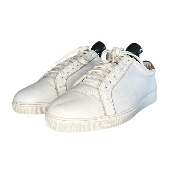 ***SOLD*** Mens Allen Edmonds Courtside Signature Leather Sneaker Size 7.5 White - Picture 2 of 6